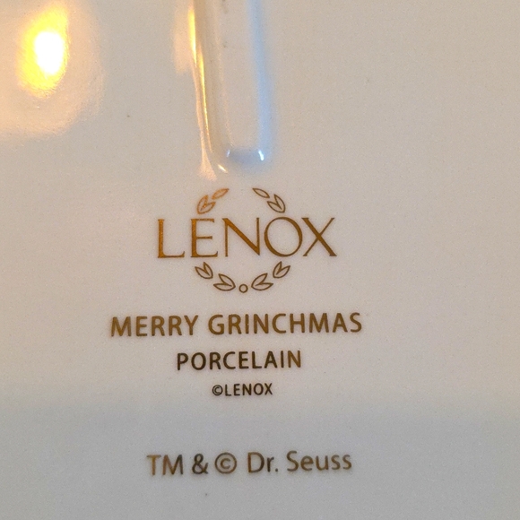 Lenox Grinch Porcelain Candy/serving Plates 2022
